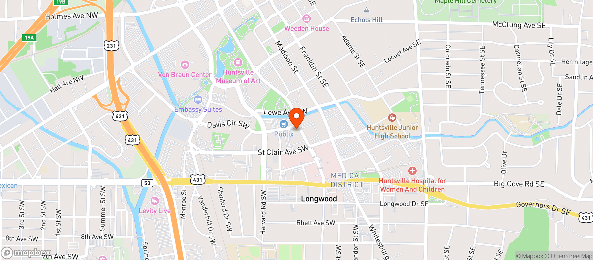 Map showing Taco Mama