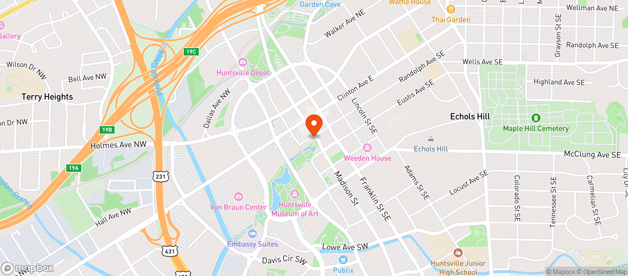 Map showing Domaine South 2