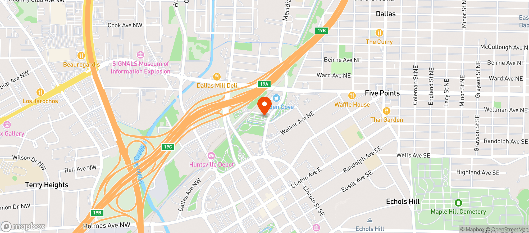 Map showing Barracuda Taco Stand