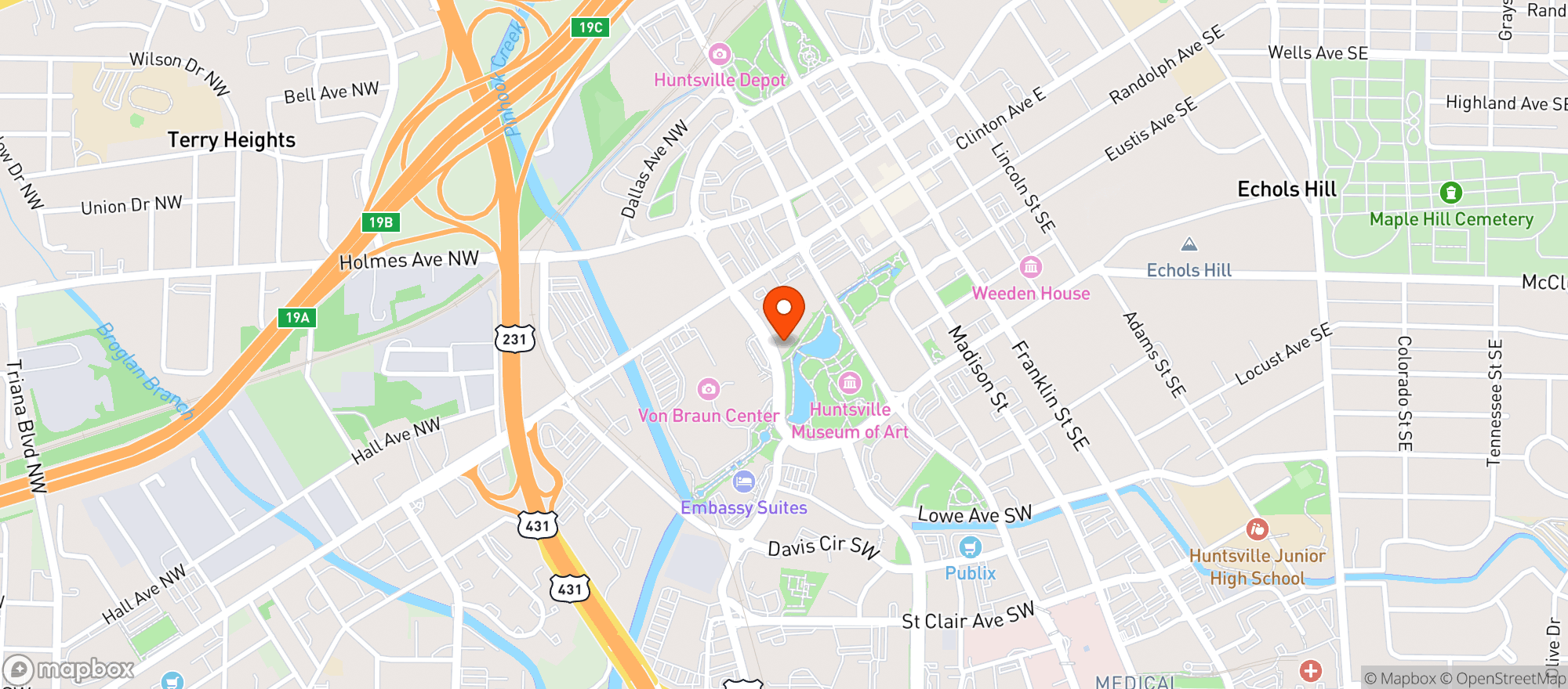 Map showing Trilogy