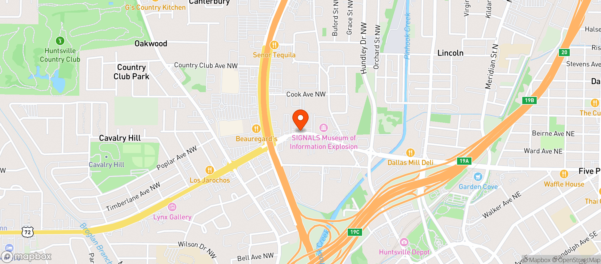 Map showing LIQUOR EXPRESS & CRAFT BEER
