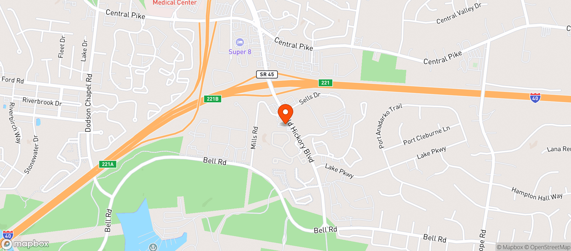 Map showing Z Mart