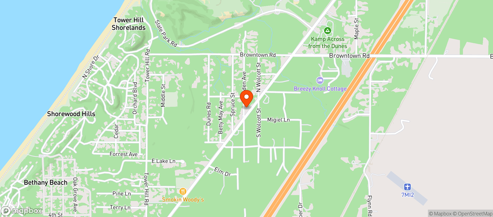 Map showing Out There