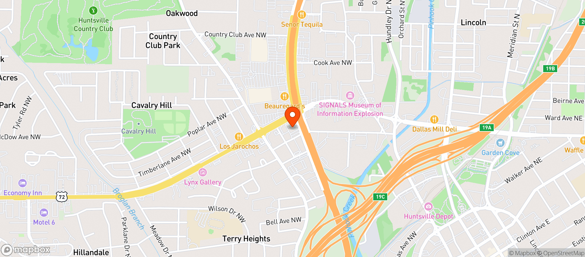 Map showing Circle K #2709311
