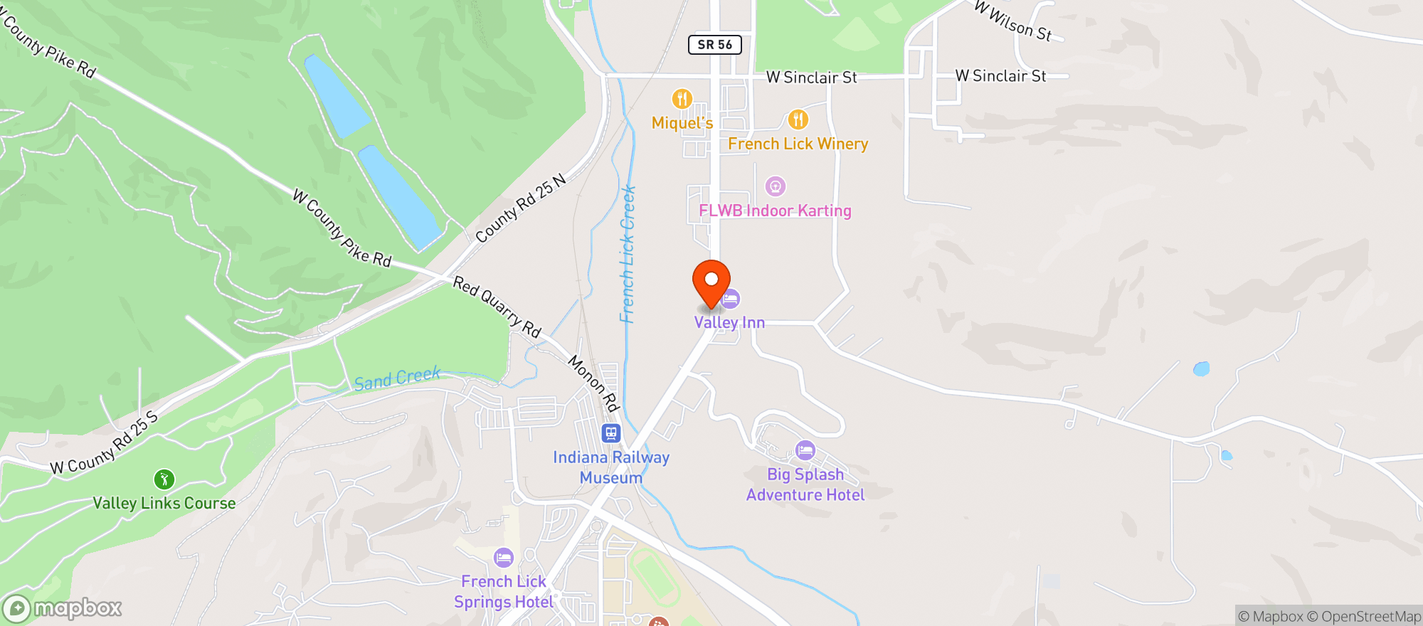 Map showing Big Red Liquors