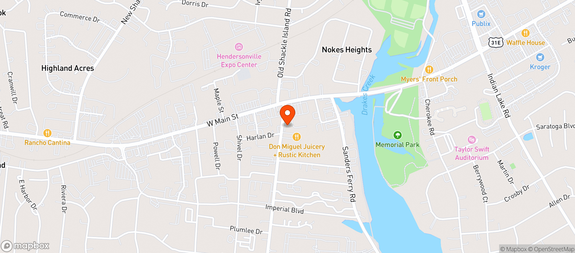 Map showing New Ashes Market
