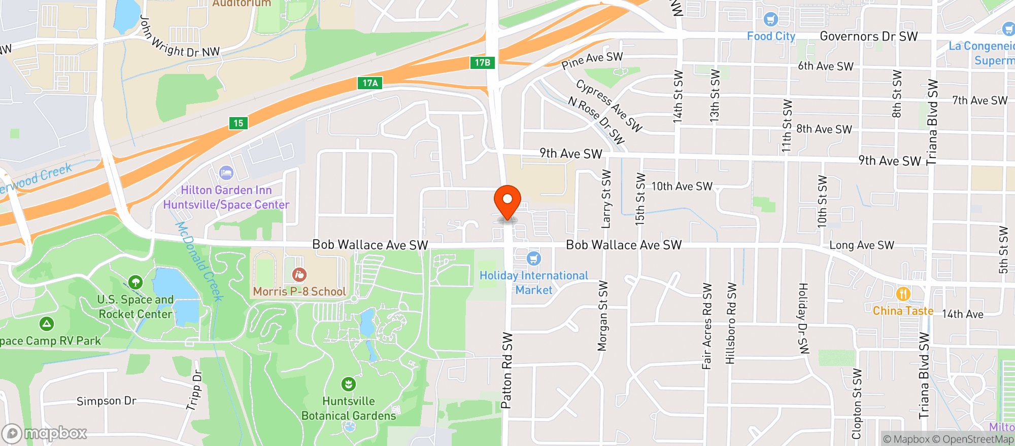 Map showing Walmart Neighborhood Mkt