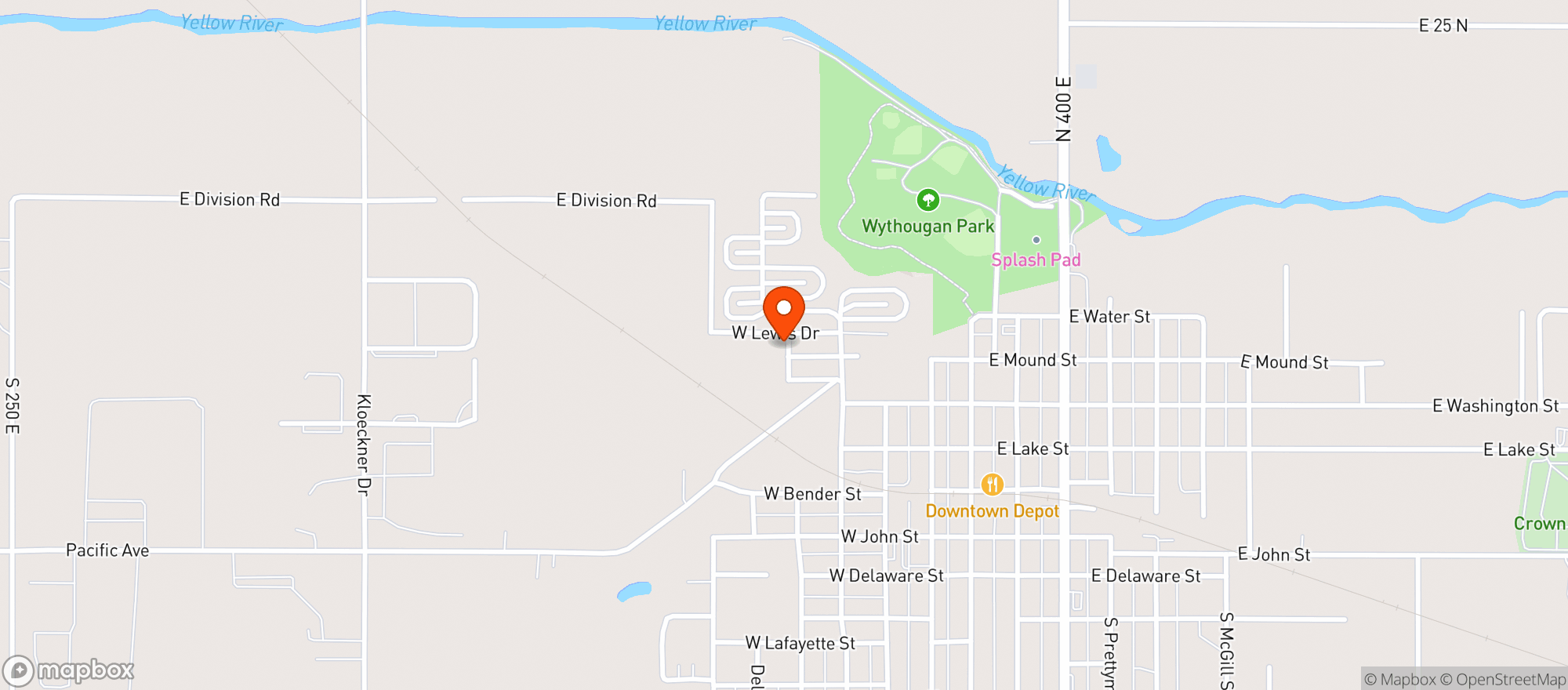Map showing Fresh Thyme