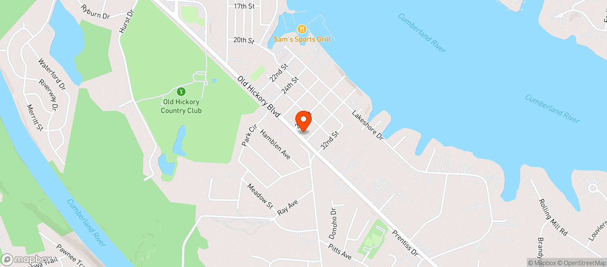Map showing Hermitage Liquor Store