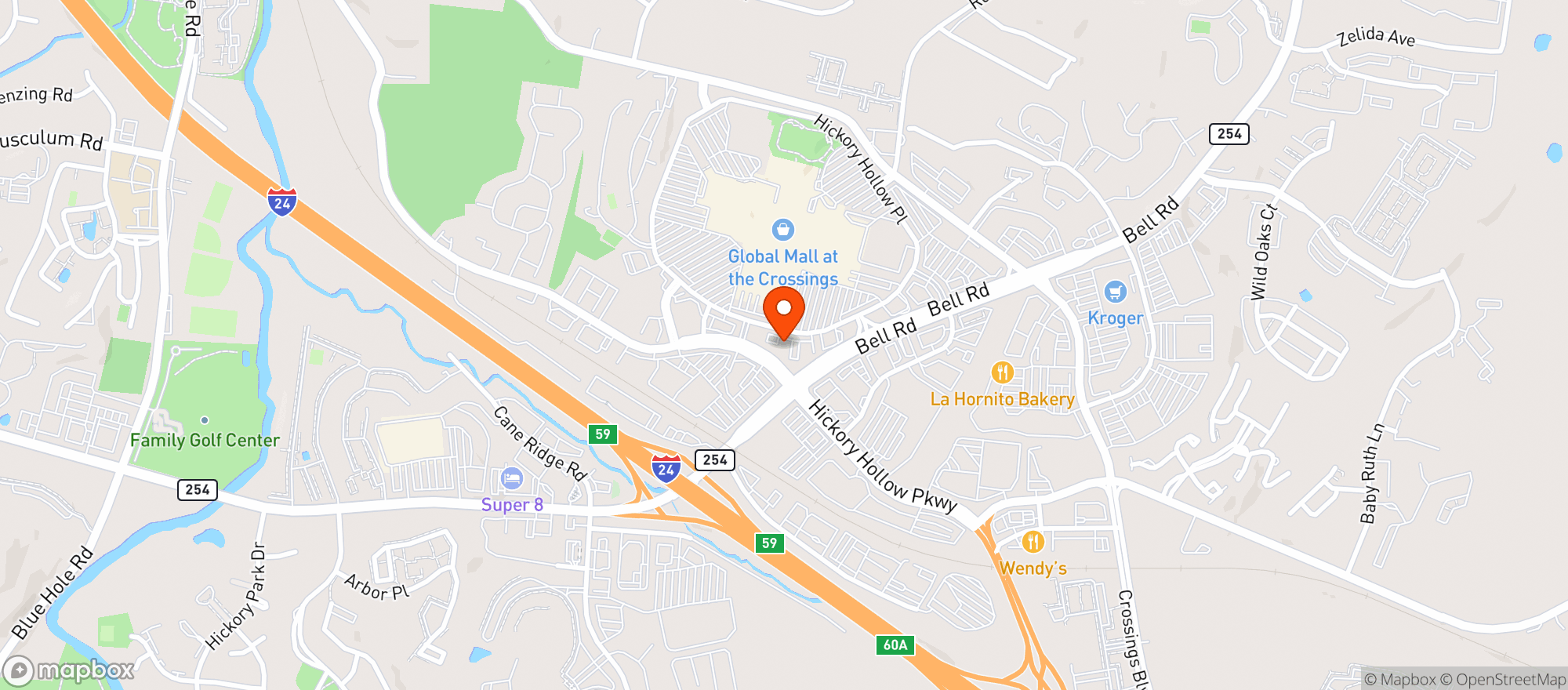Map showing Slim & Husky'S (Antioch)On