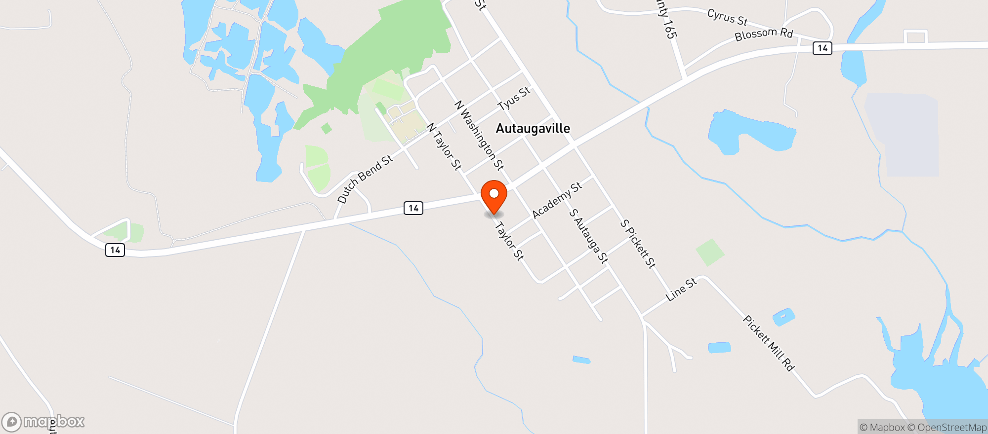 Map showing Shell Food Mart