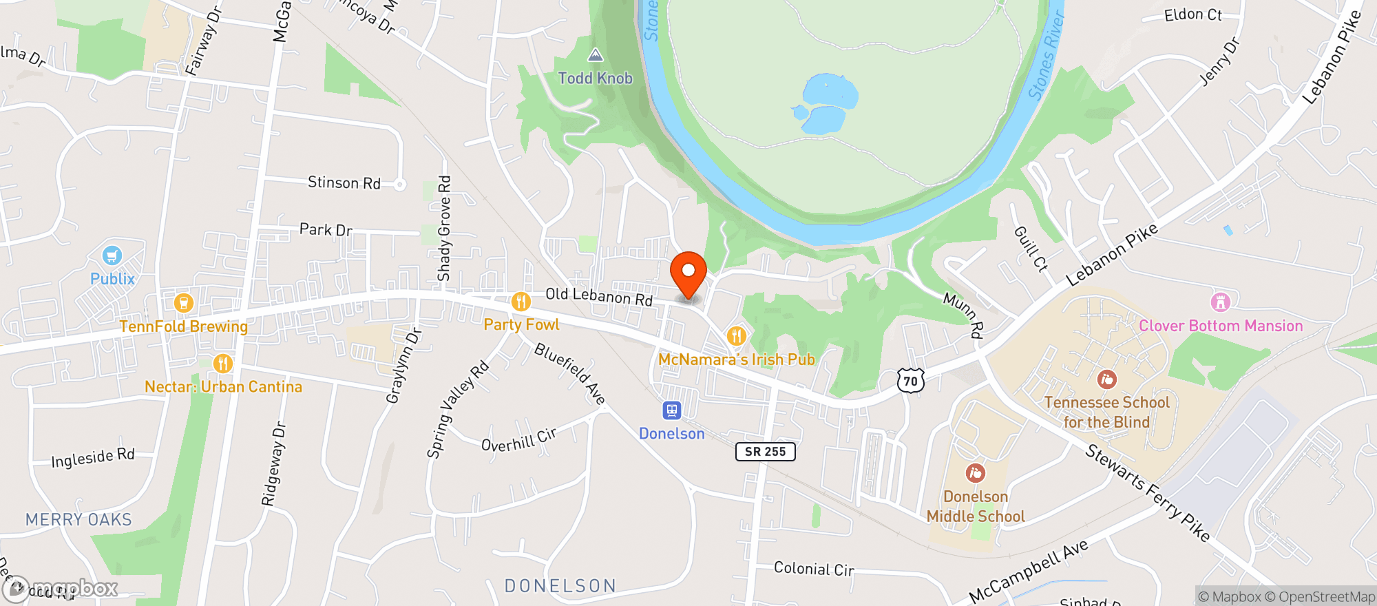 Map showing Gnc