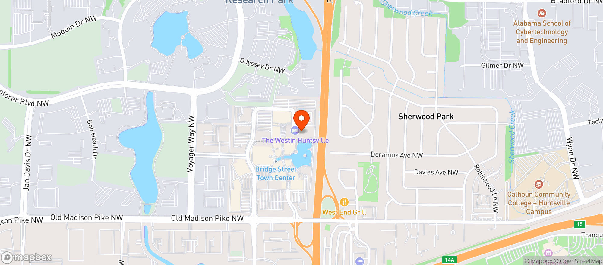 Map showing The Westin #416