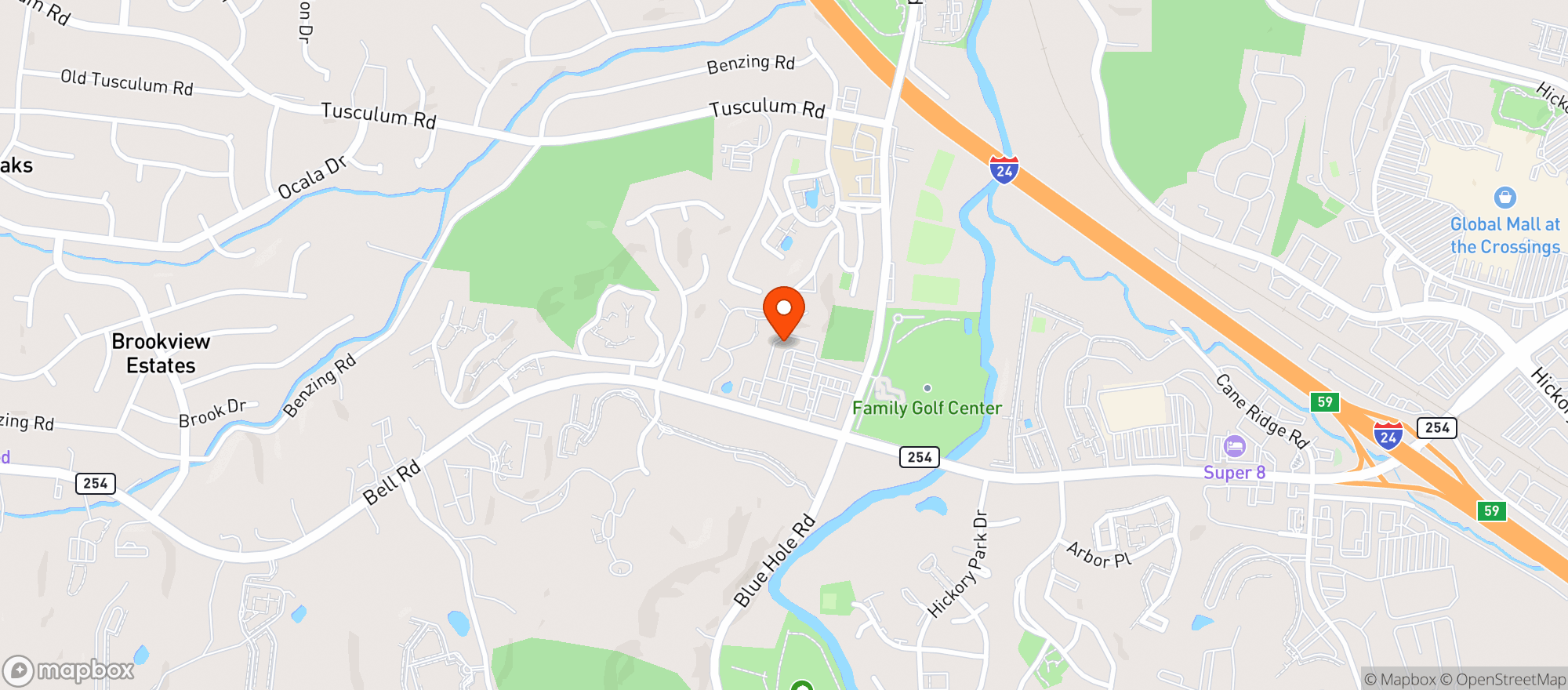 Map showing Cane Ridge Wine & Spirits