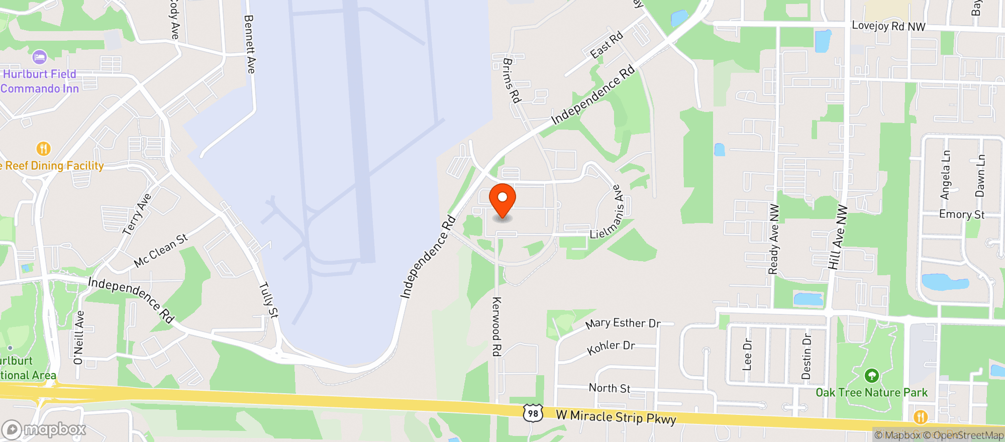 Map showing Gnc