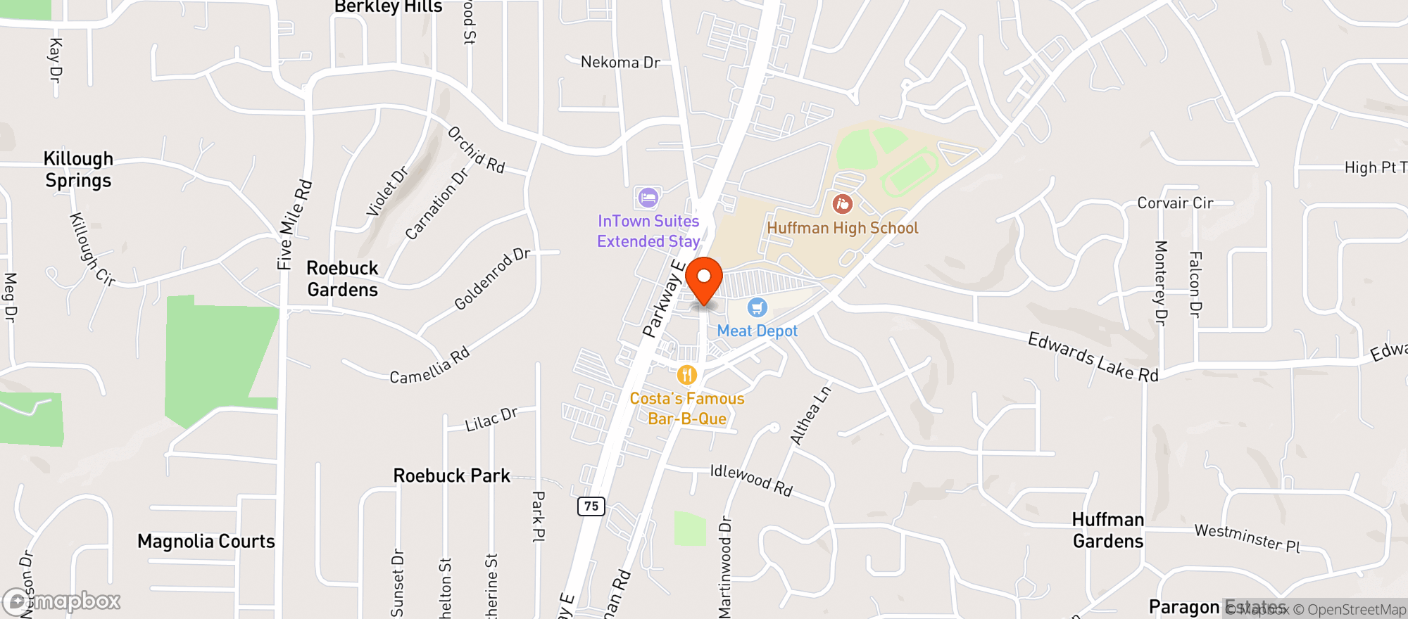 Map showing Villa Spirits Of Centerpoint