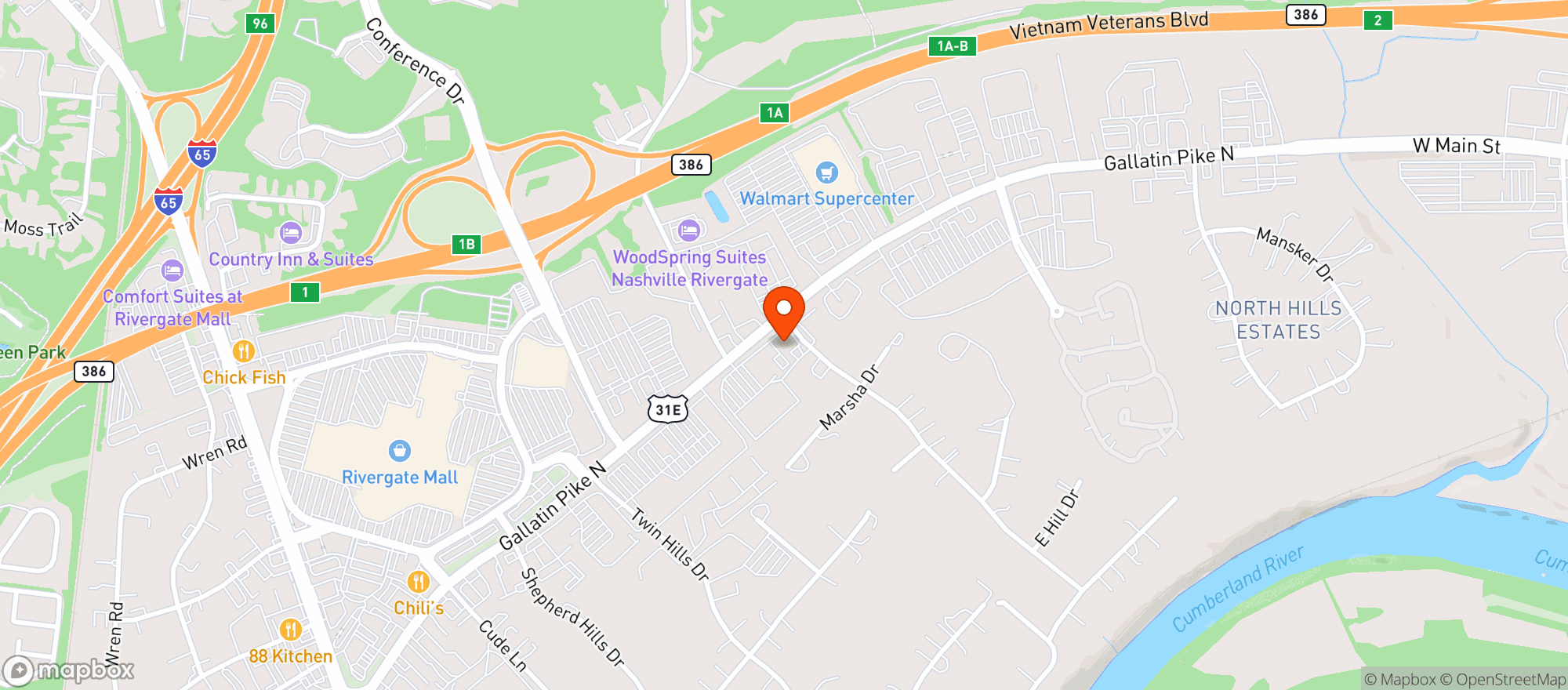 Map showing Vitamin Shoppe - Madison