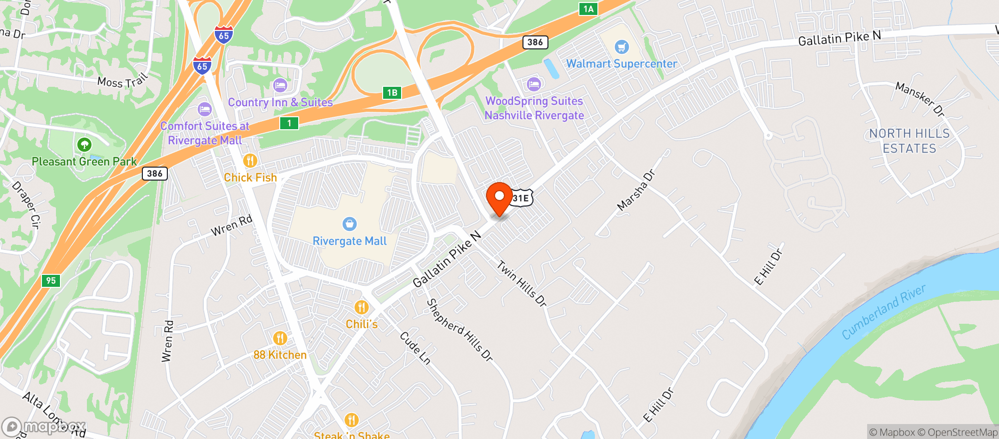 Map showing SPROUTS FARMERS MARKET (MADISON)