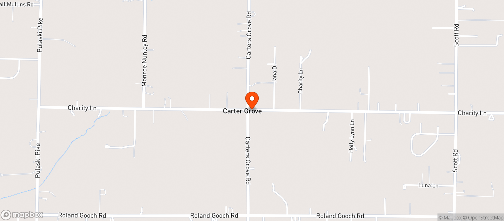 Map showing Express Food Mart
