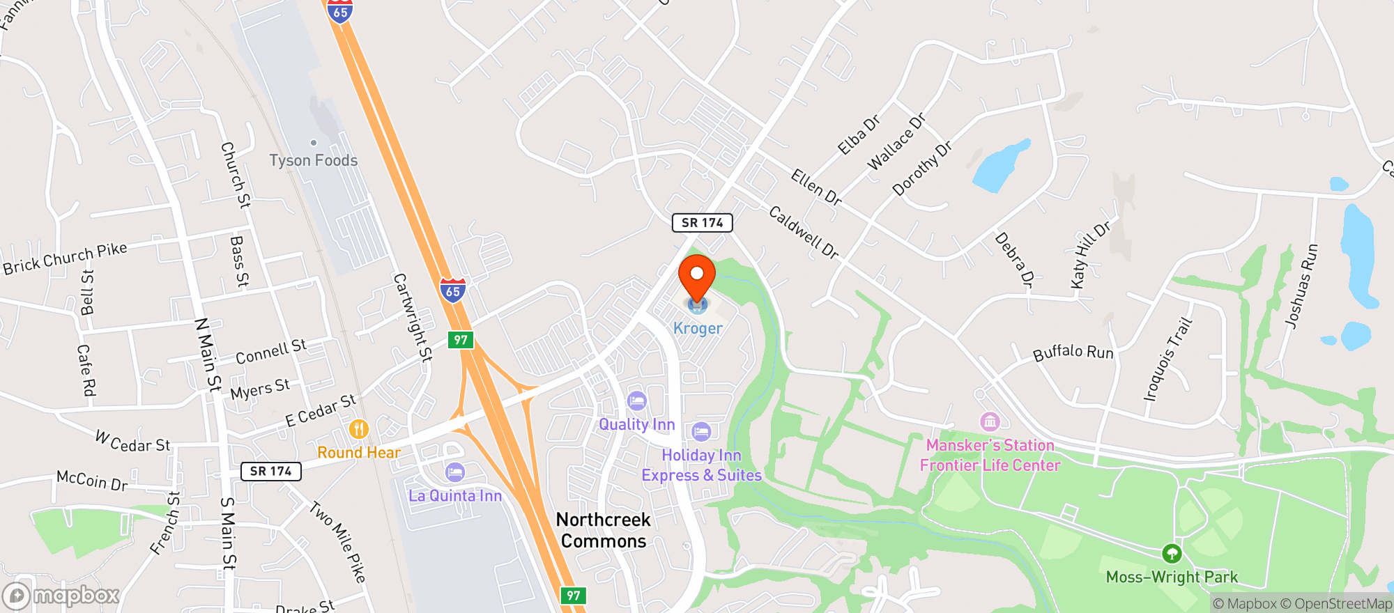 Map showing Nashville (026) - 00541 - Goodlettsville Northcreek