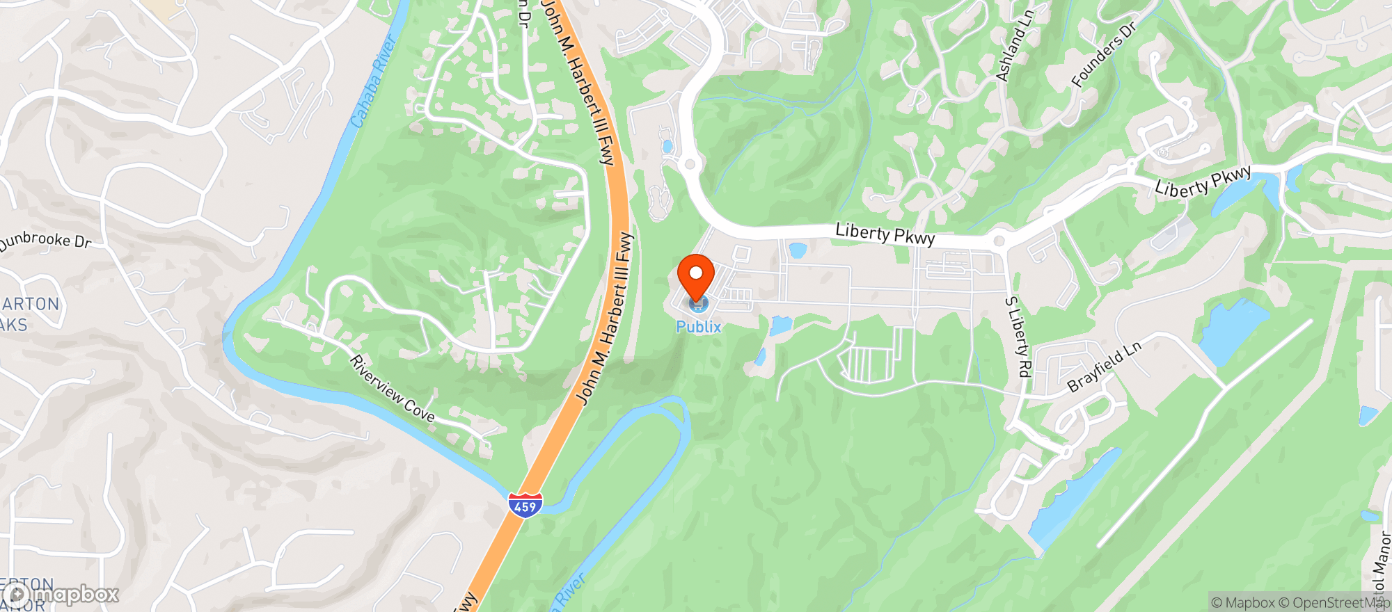 Map showing PUBLIX