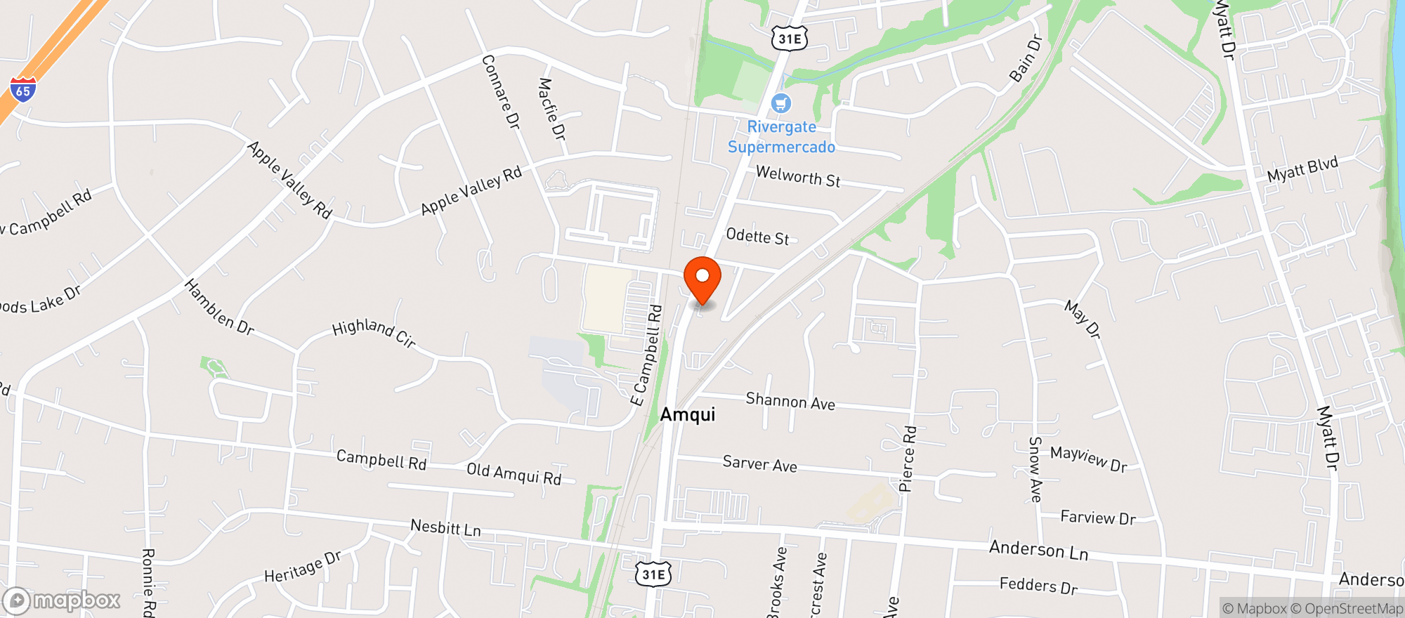 Map showing AMERICAN LIQUORS