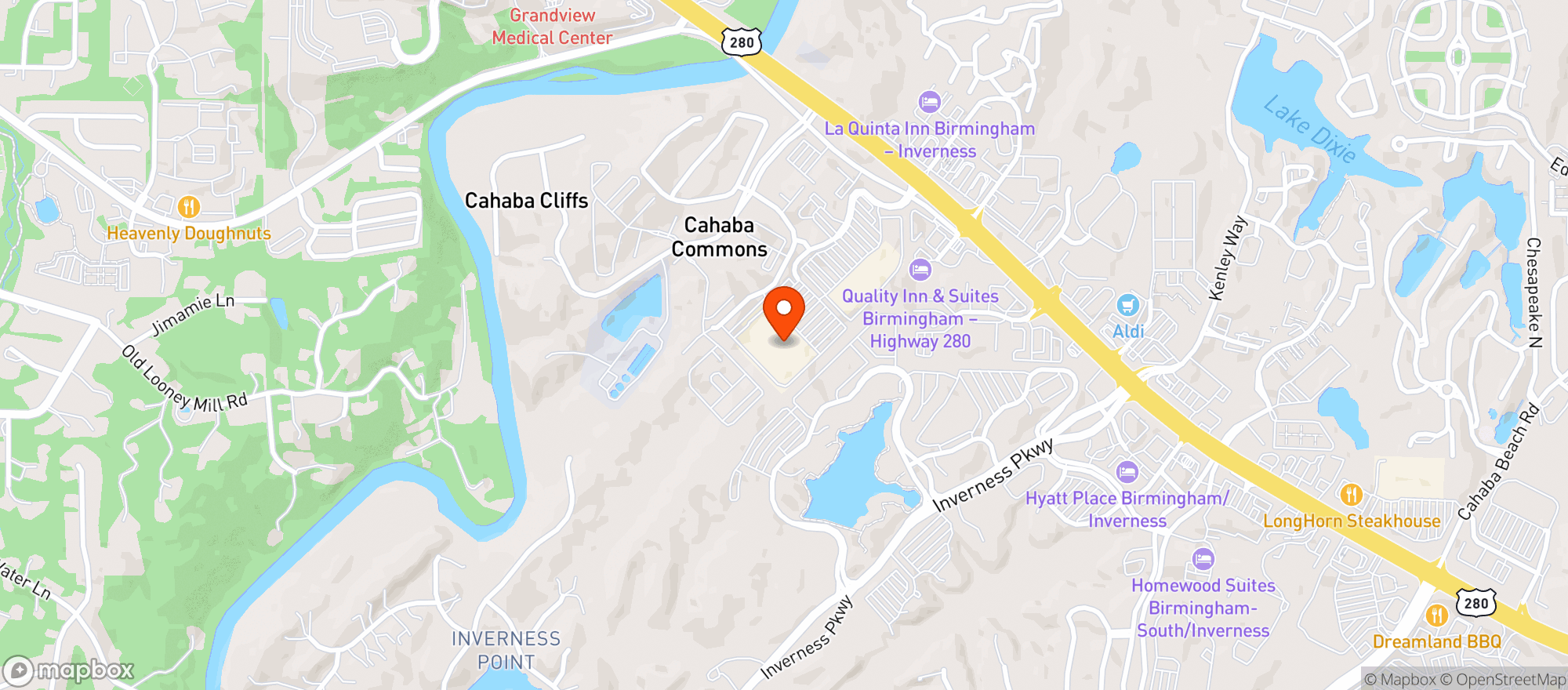 Map showing Target