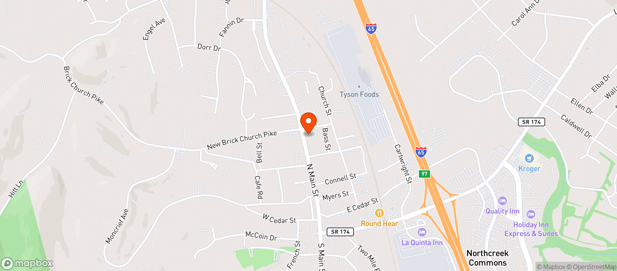Map showing 31-W Liquor Store