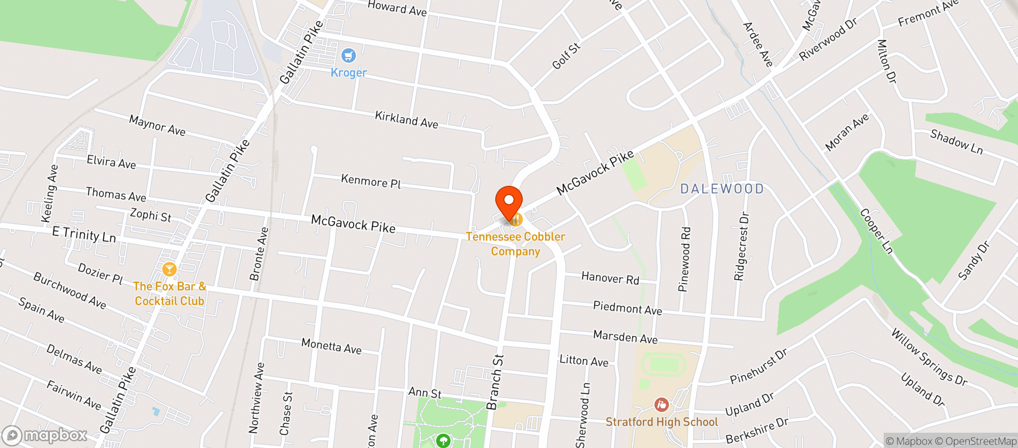 Map showing Village Pub & Beer Garden
