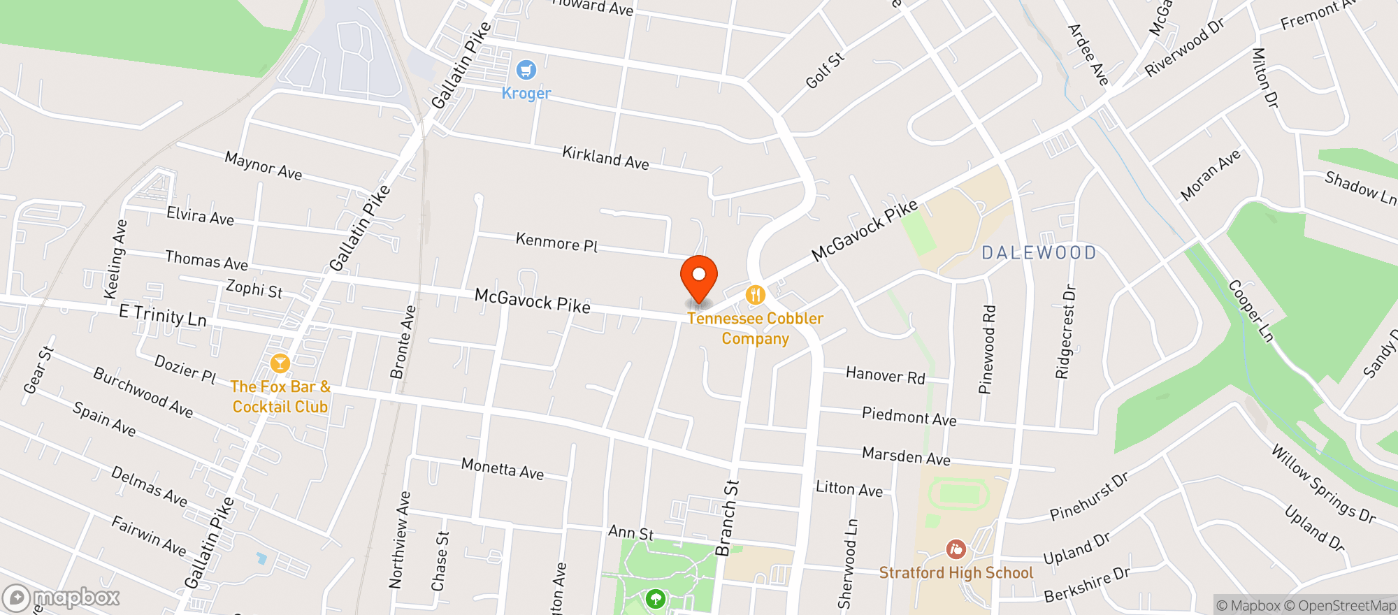 Map showing Sabell's 