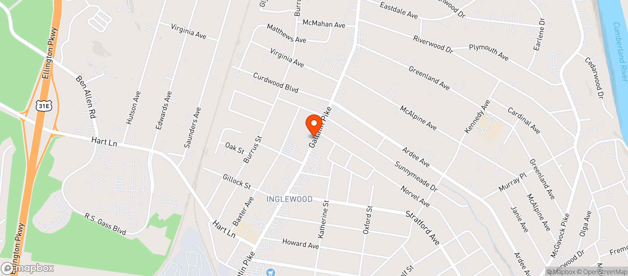 Map showing EL FUEGO RESTAURANT
