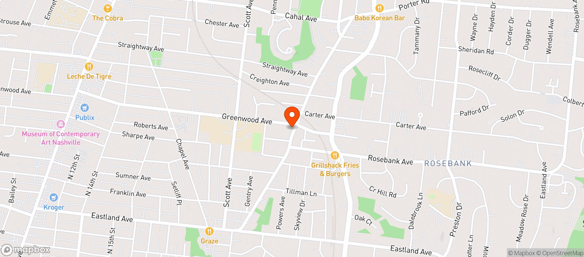 Map showing Vinyl Tap