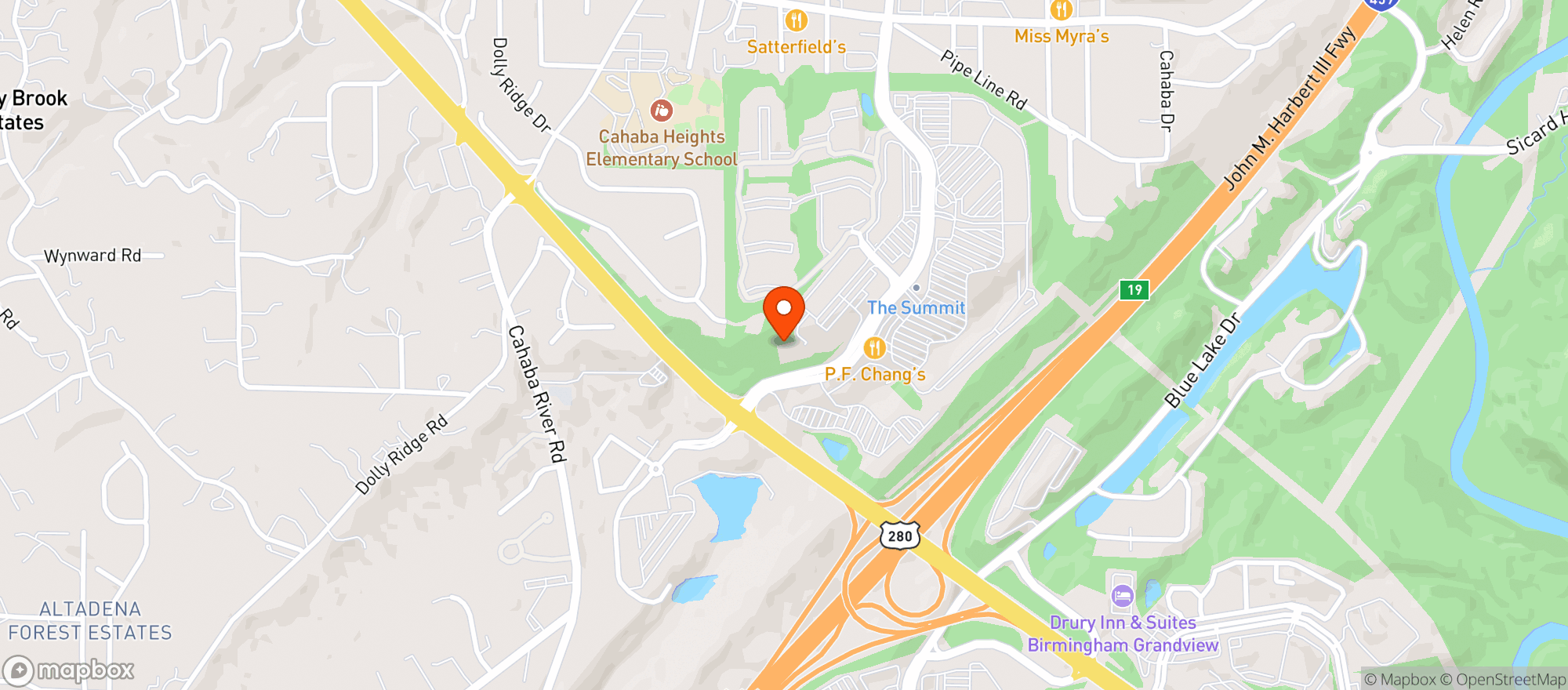Map showing Cheesecake Factory #77