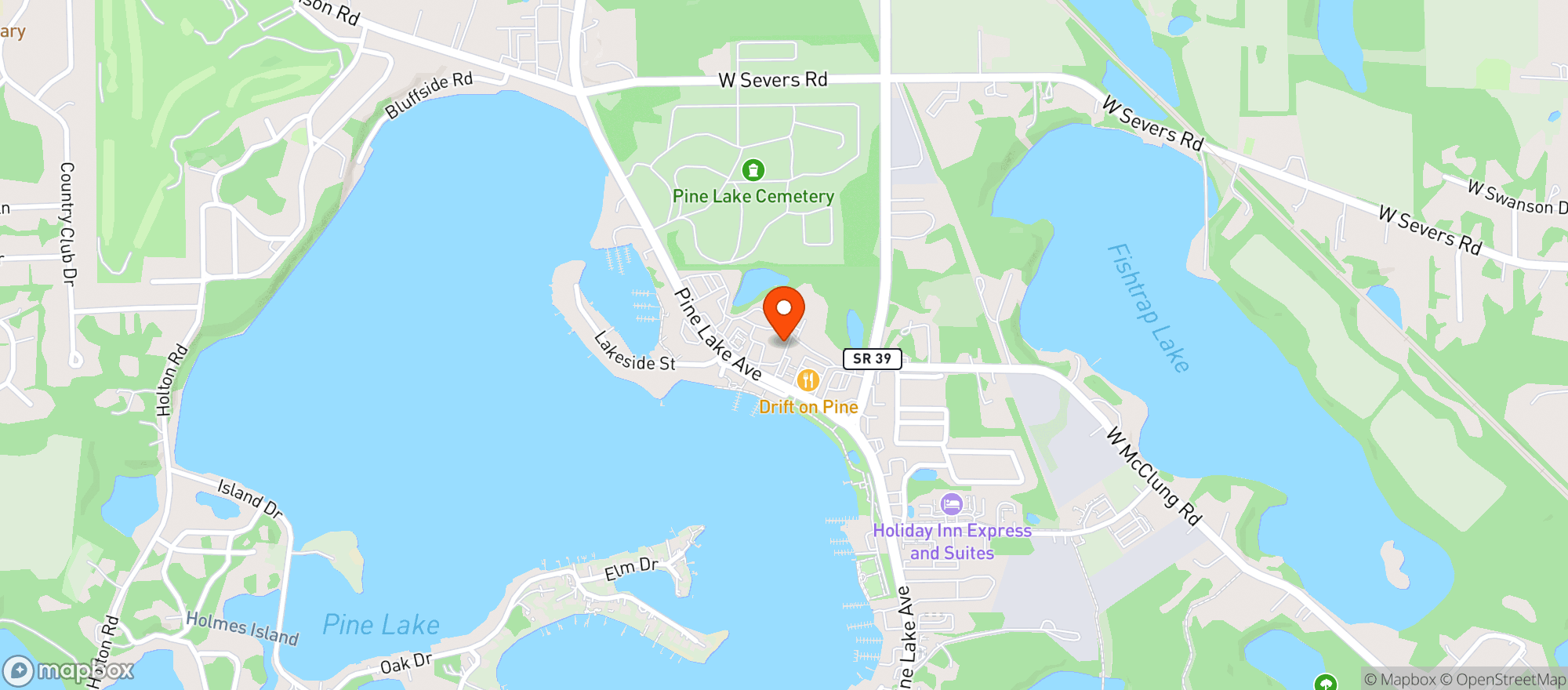 Map showing BOTTLE SHOP TOO