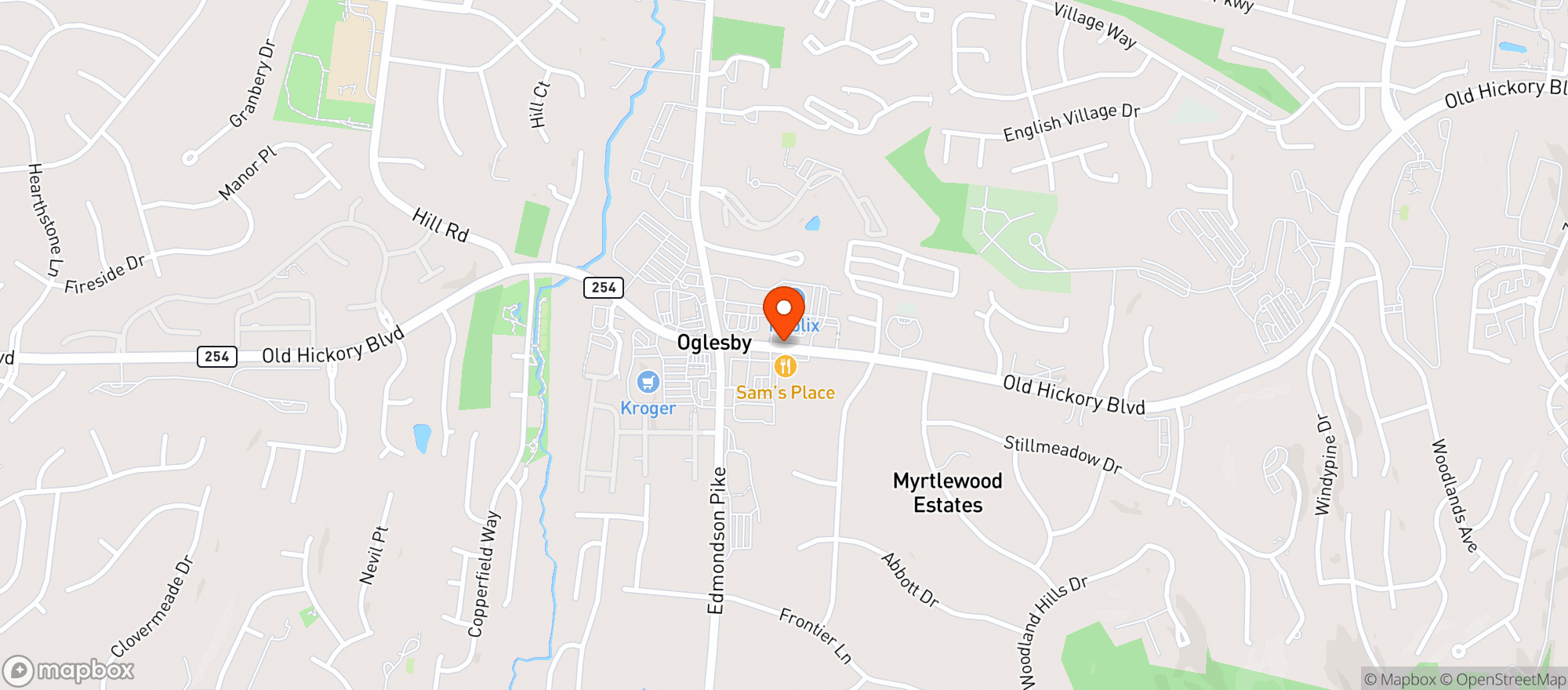 Map showing Publix Super Market