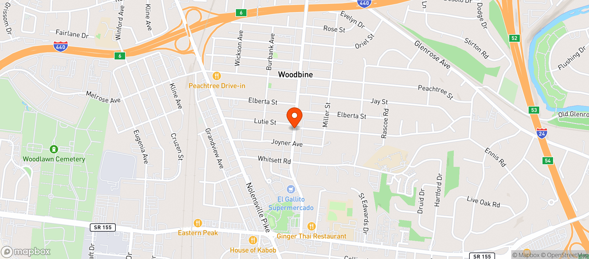 Map showing Mini Mart