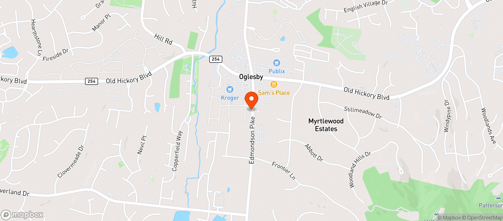 Map showing Nashville (026) - 00537 - Edmondson Pike