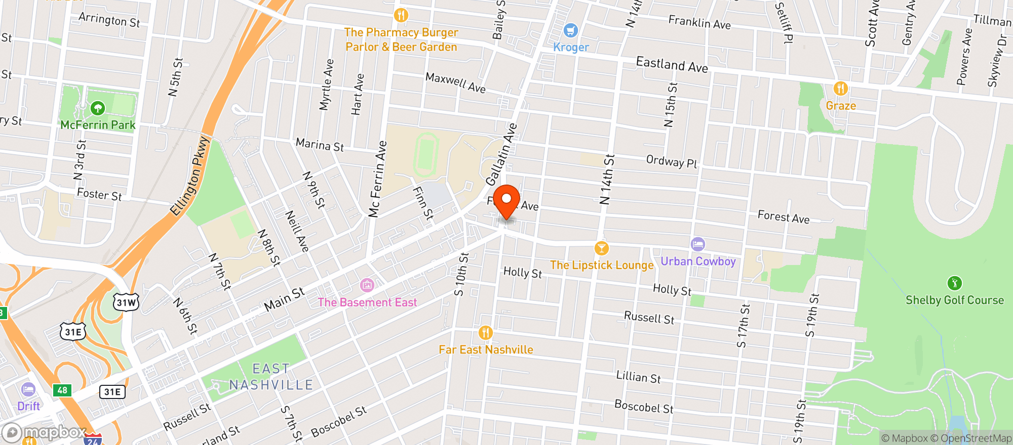 Map showing Express Foodmart