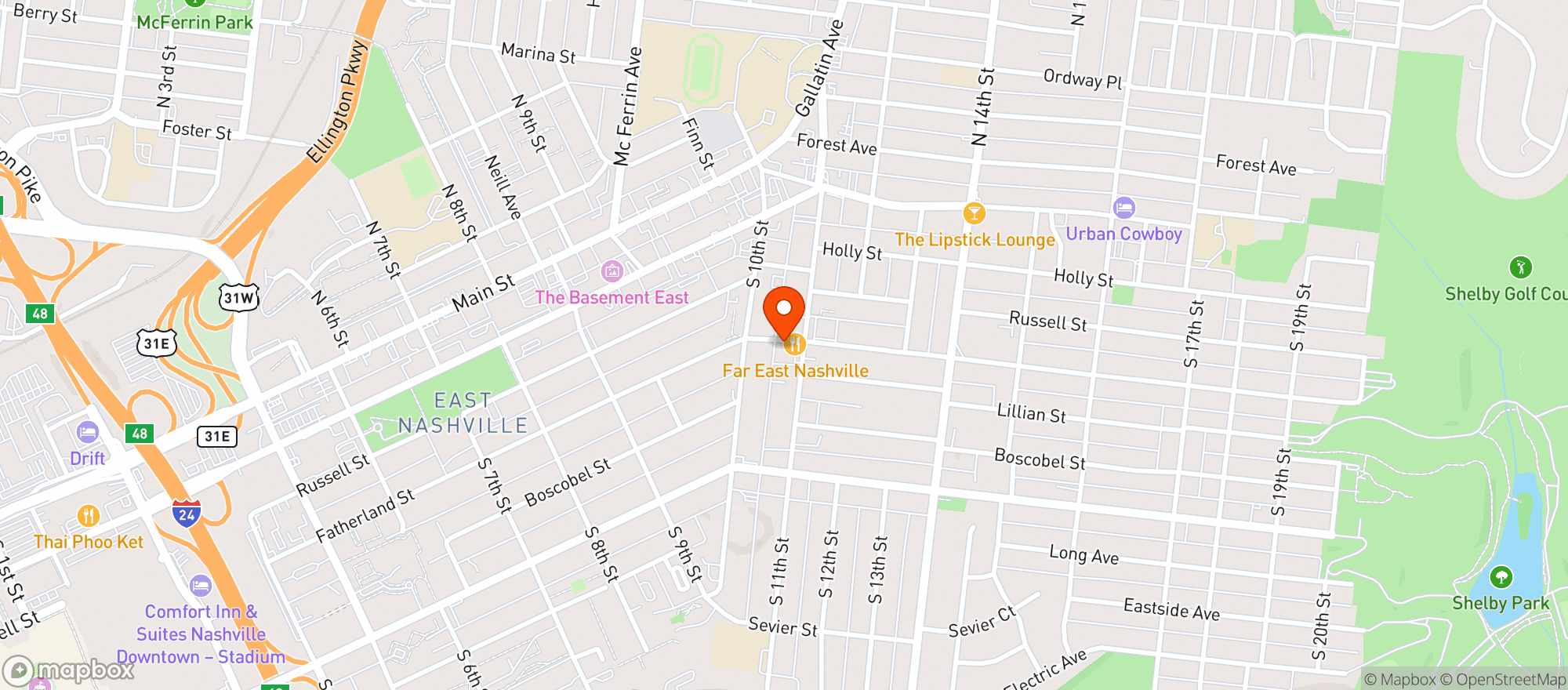 Map showing In Good Company