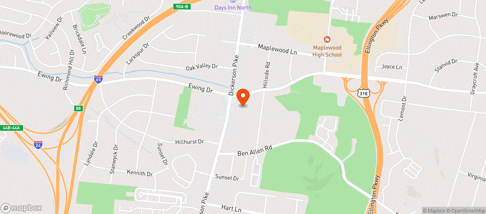 Map showing Firehouse Discount Liquors