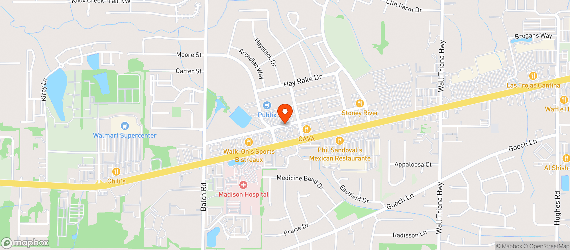 Map showing Stoney River Steakhouse And Grill