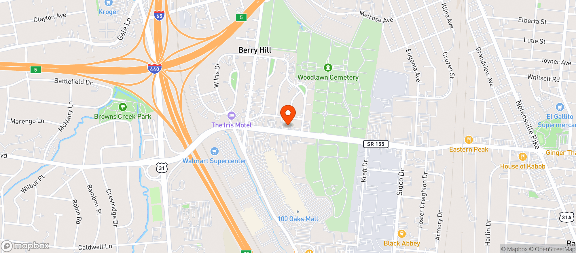 Map showing Fast Stop Tobacco & Beer