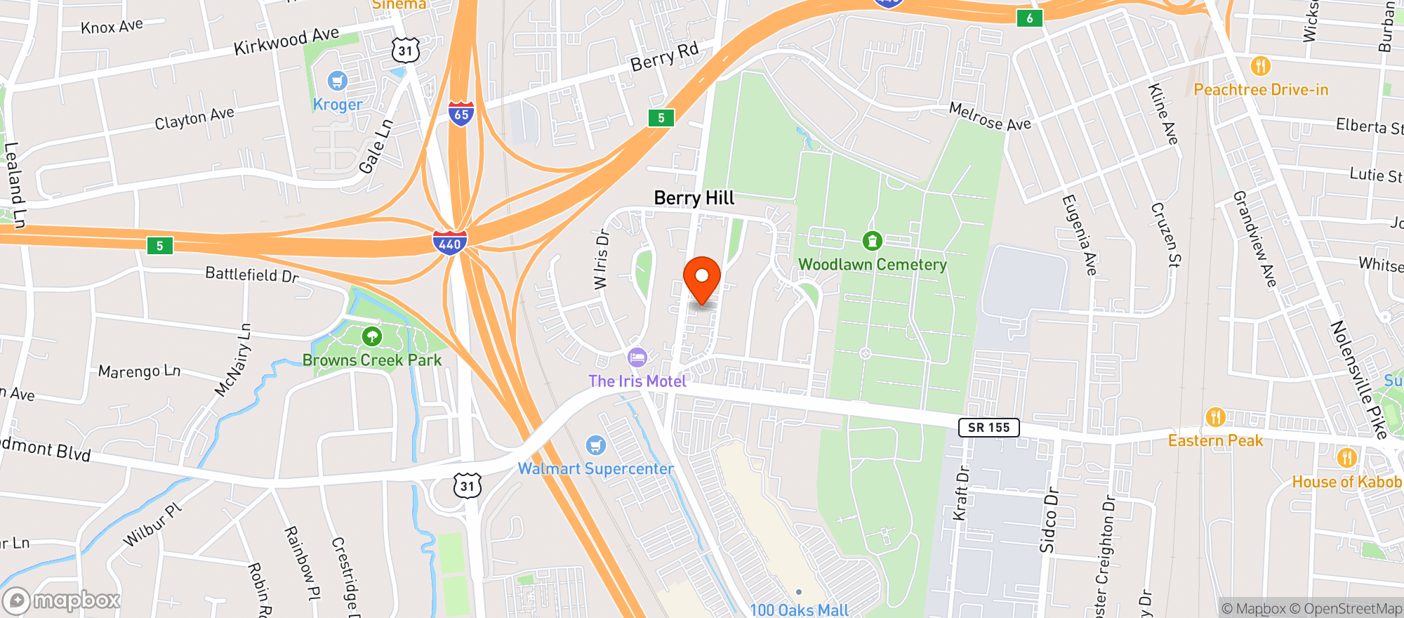 Map showing Brothers Joint