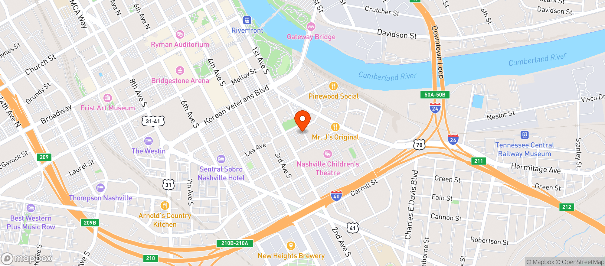 Map showing Husk - Tennessee