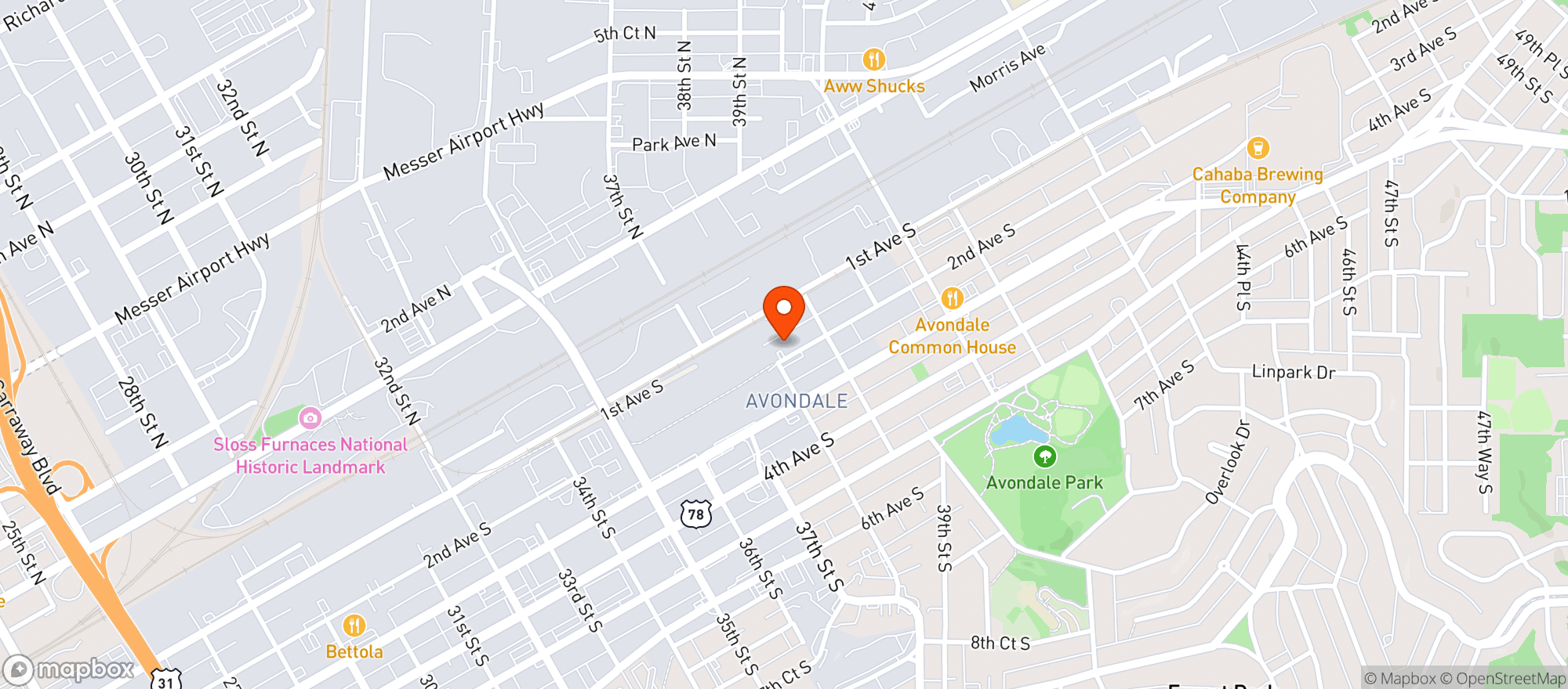 Map showing Avondale Apothecary