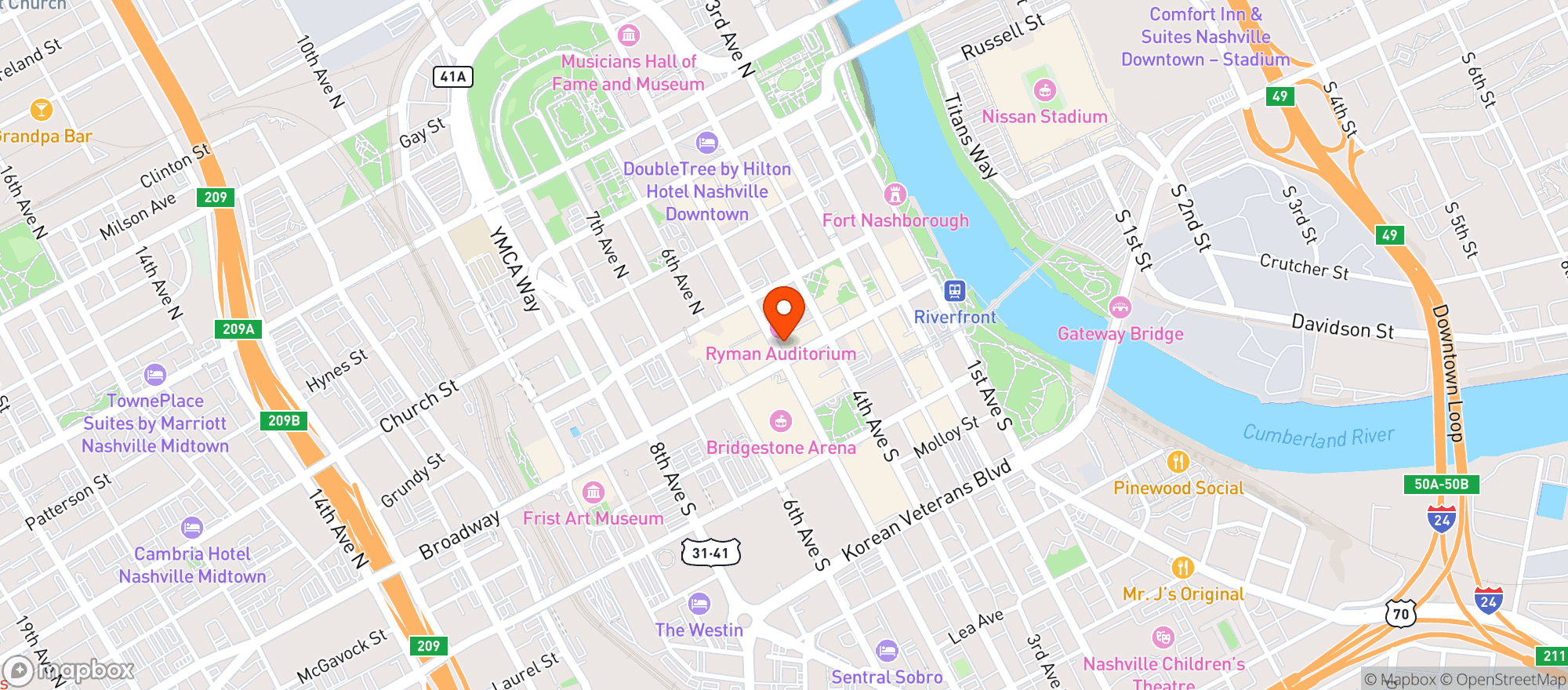 Map showing Legends Corner