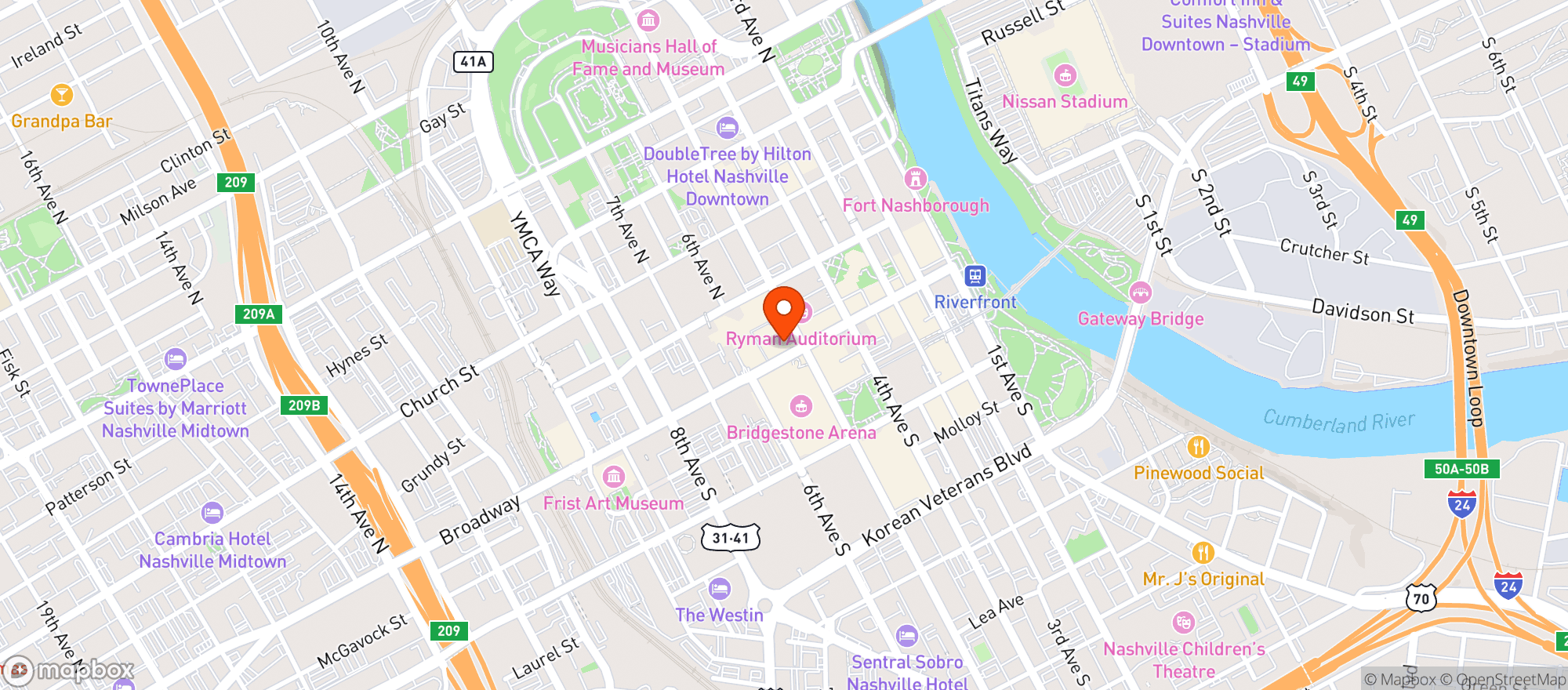 Map showing The Twelve Thirty Club
