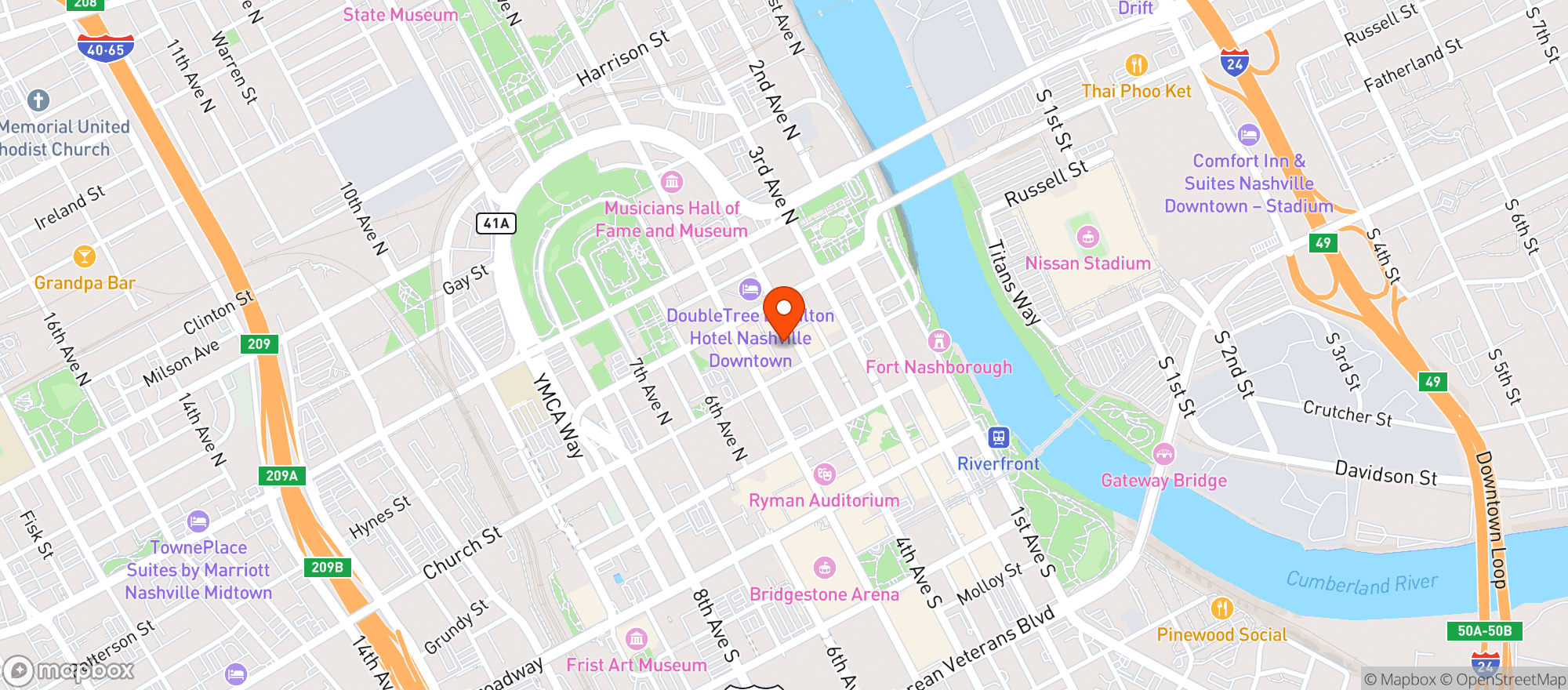 Map showing Buddys