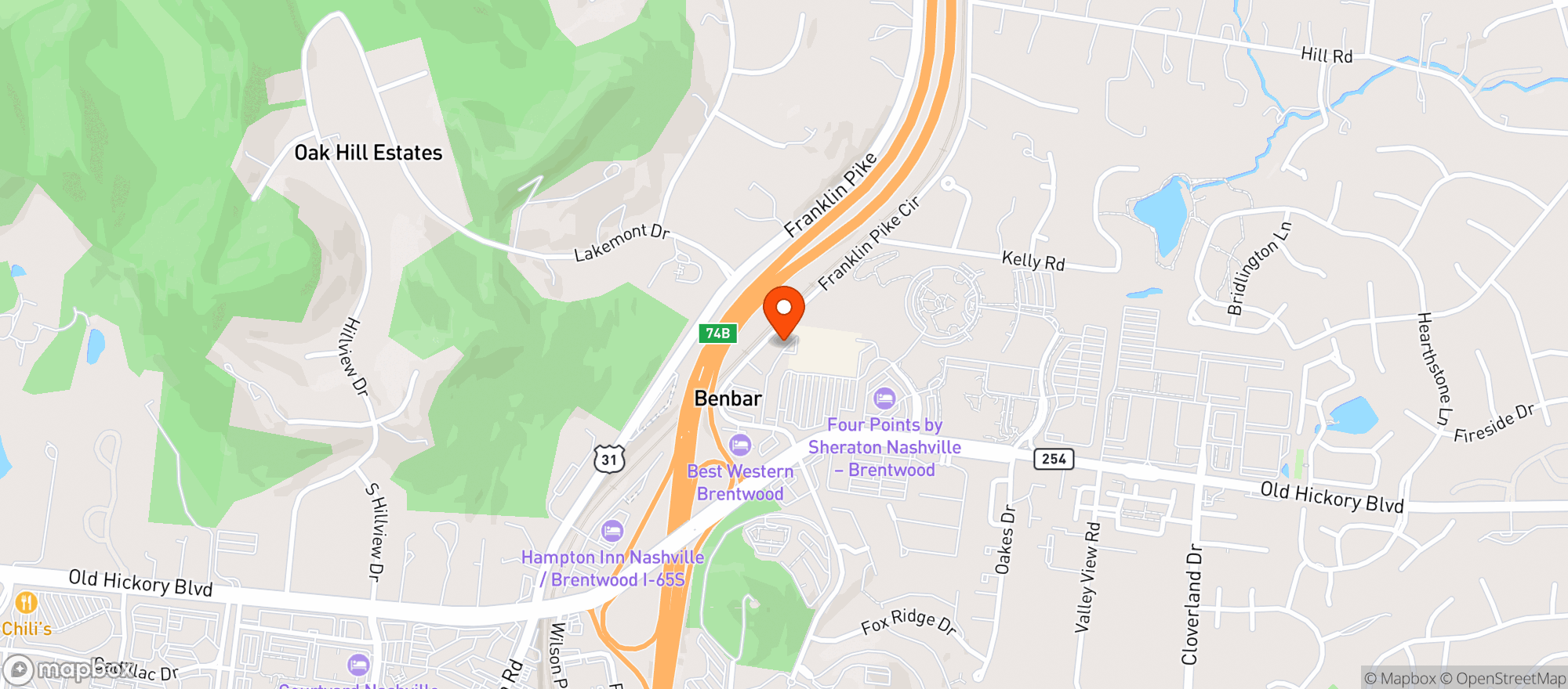 Map showing Gnc