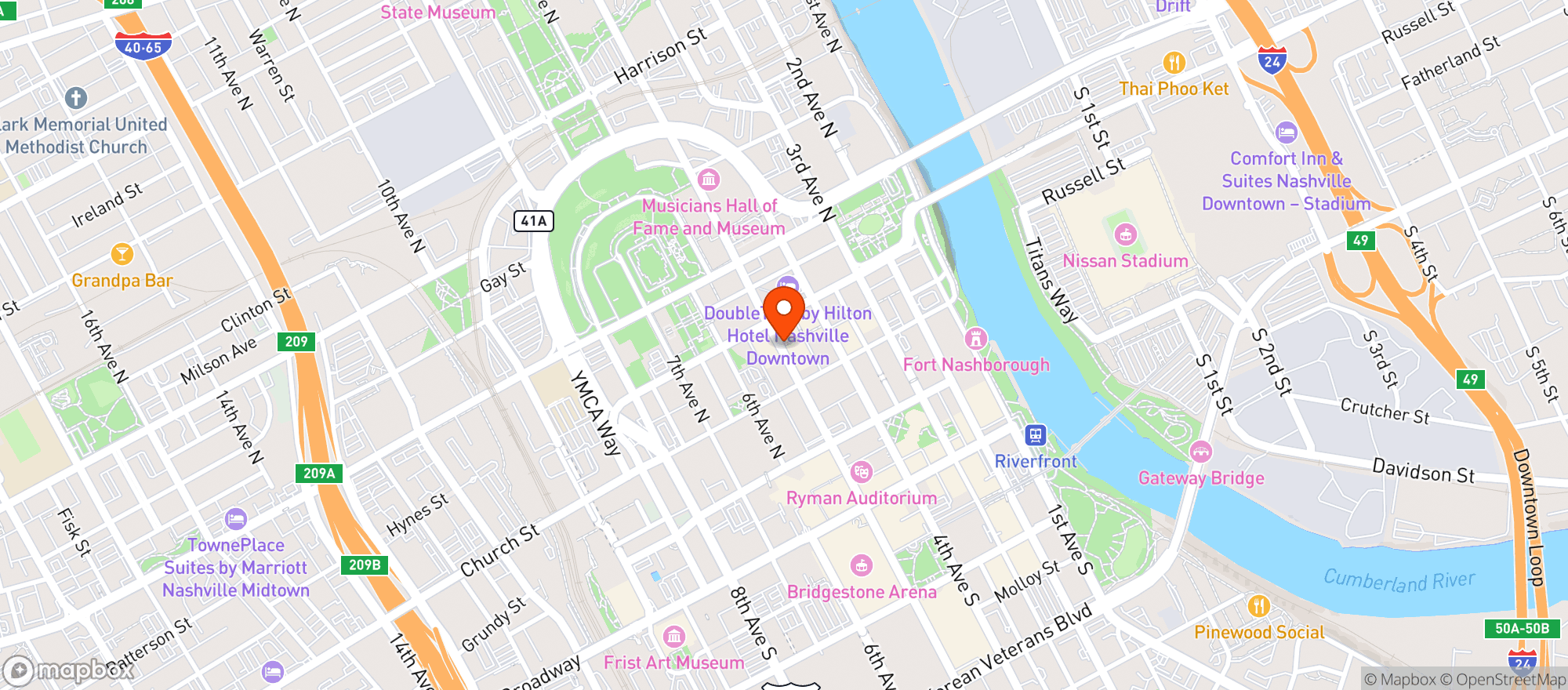 Map showing Urban Cowboy Bar